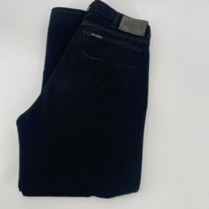 Harley Davidson Traditional Cut Dark Black Denim Biker Jeans Men's Size 36x30**